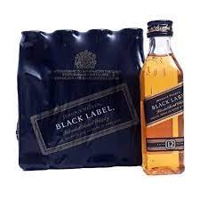 WHISKY JOHNNIE W. NEGRO MINIATURA 12 unid/5cl