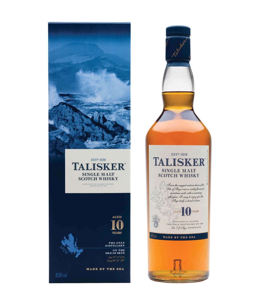 WHISKY TALISKER SINGLE MALT 10 AÑOS 6/75 cl