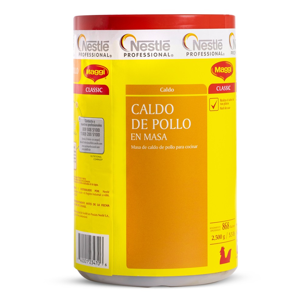CALDO MAGGI POLLO EN PASTA 6/2500 g (TARROS)