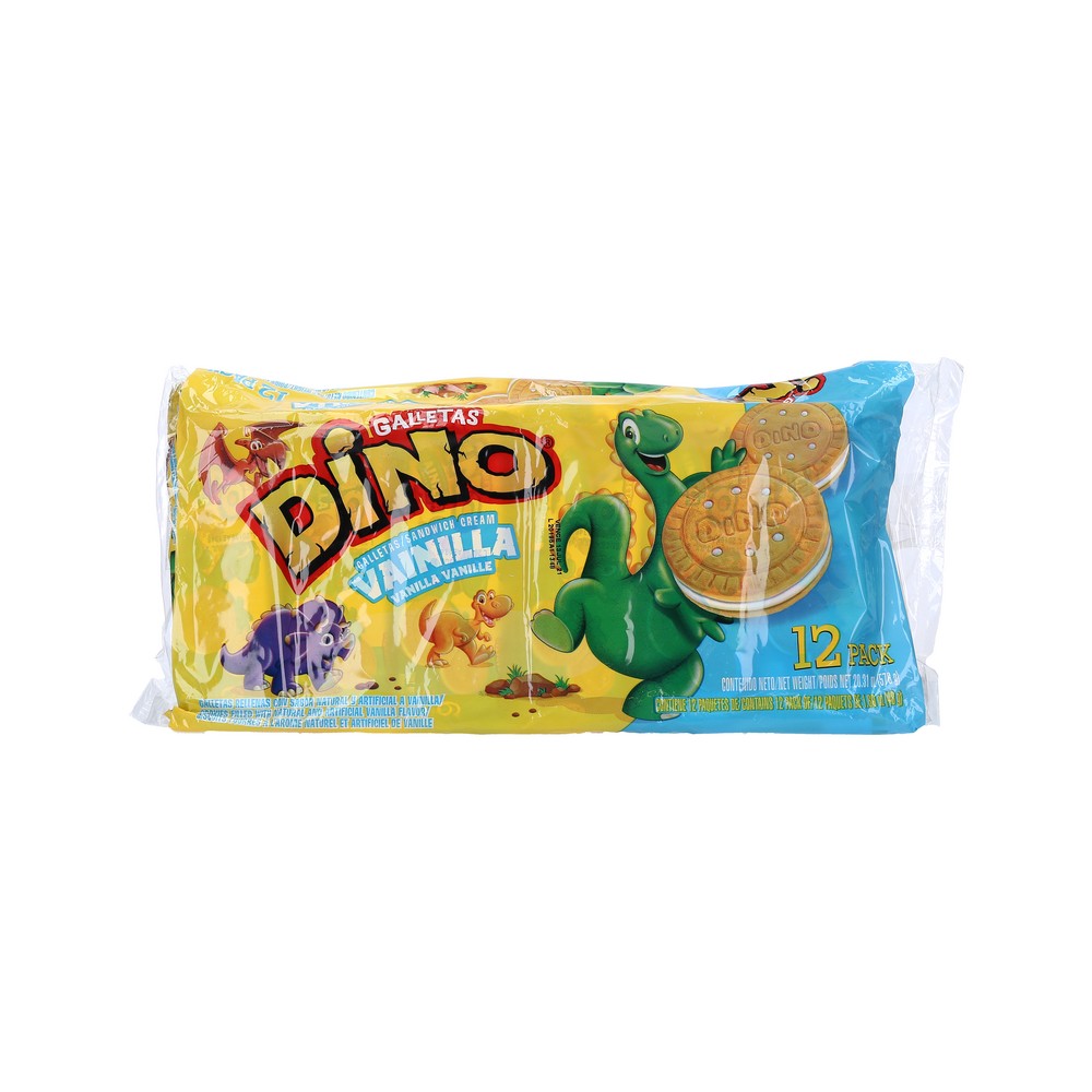GALLETAS DINO DE VAINILLA 18/12