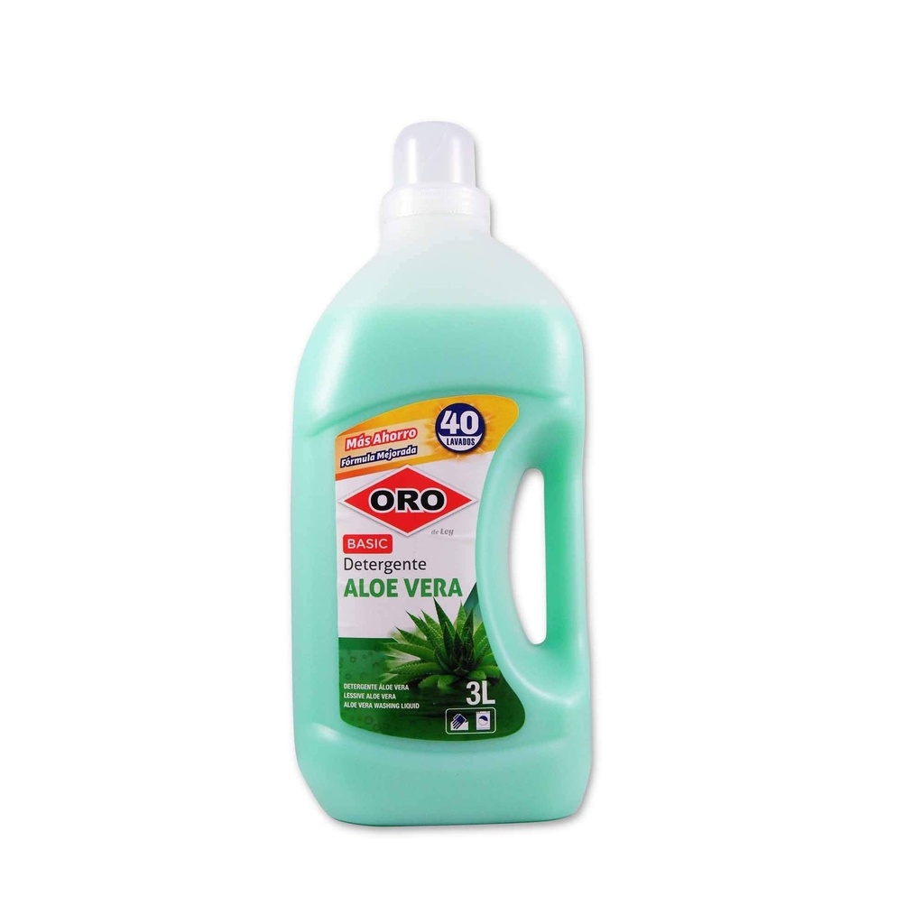 DETERGENTE LIQ. ORO ALOE VERA BASIC 3L 4/1