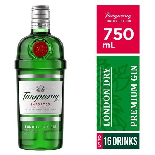 GINEBRA TANQUERAY LONDON DRY GIN 12/75 cl