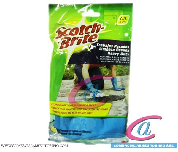 GUANTES GOMA TRAB. PESADOS size G/L 4/6 par (SCOTC