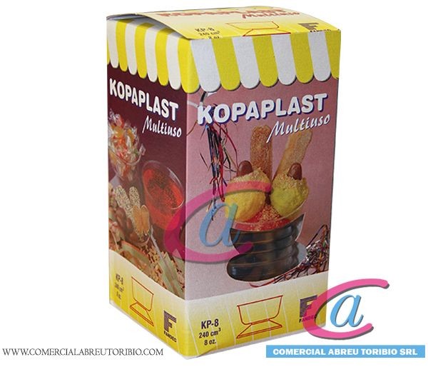 KOPAPLAST Kp 8 oz CAPPSA TAPA/FONDO (24 Estuches /
