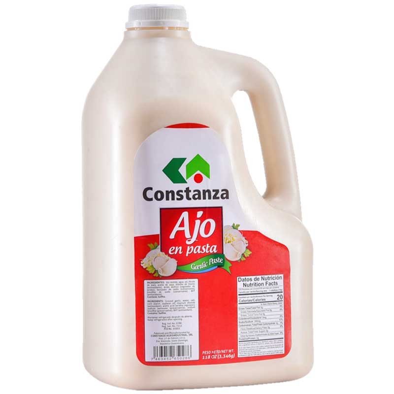 AJO EN PASTA CONSTANZA  118 OZ, (GALON)