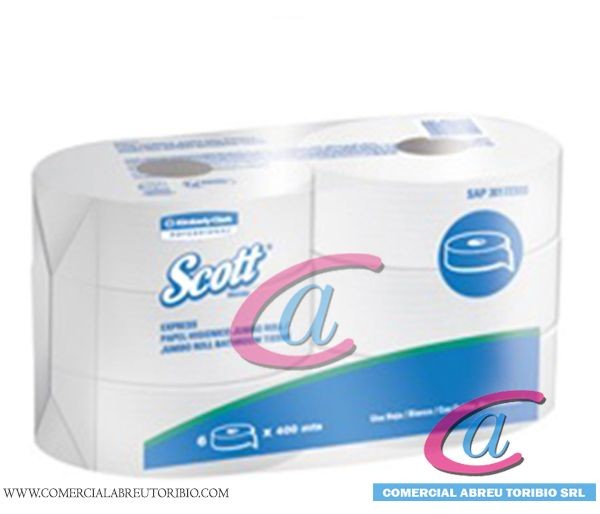 PAPEL HIG. SCOTT 6/1/400 m DISPENSADOR 1 pliego