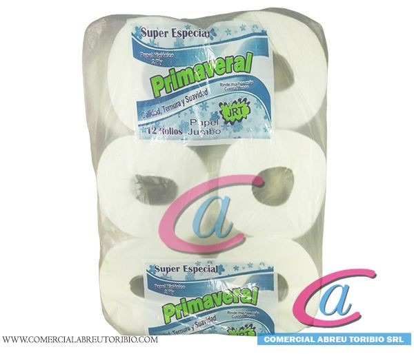 PAPEL HIGIENICO PRIMAVERAL DISPENSADOR 12/700 pies