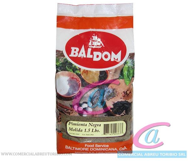 PIMIENTA NEGRA MOLIDA BALDOM 1/8/1.5 lbs