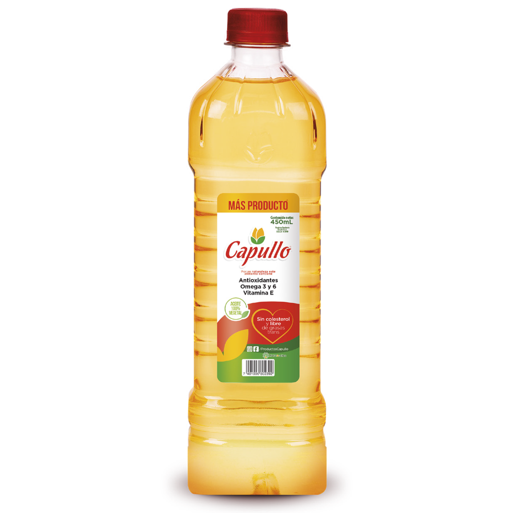 ACEITE CAPULLO 100% VEGETAL 24/450 ML (PET)