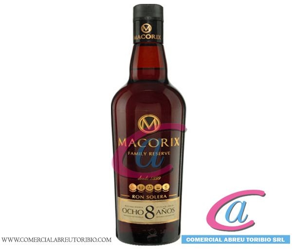 RON MACORIX 8 AÑOS FAMILY RESERVE 12/750 ml