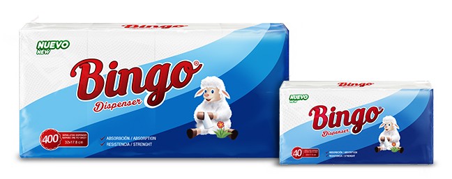 SERVILLETAS BINGO 10/400