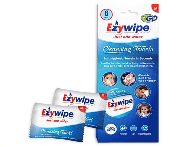 TOALLA DE LIMPIEZA EXPANDIBLE MEDIUM 100/6 EZYWIPE