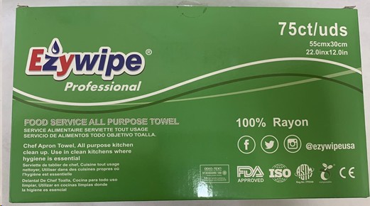 TOALLA EXPANDIBLE ALIMENTOS 55CMX 30CM /75 UNID EZ