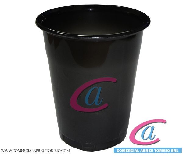 VASO PET NEGRO 12 oz CAPPSA (40 Paq / 25 unid) REC