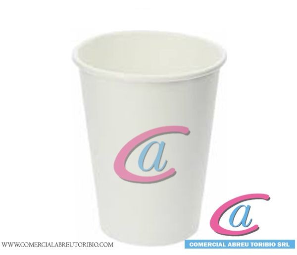 VASOS DE CARTON 12 oz HOT BLANCOS (20/50 unid)