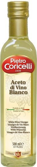 VINAGRE BLANCO DE UVA PIETRO CORICELLI 500 ML