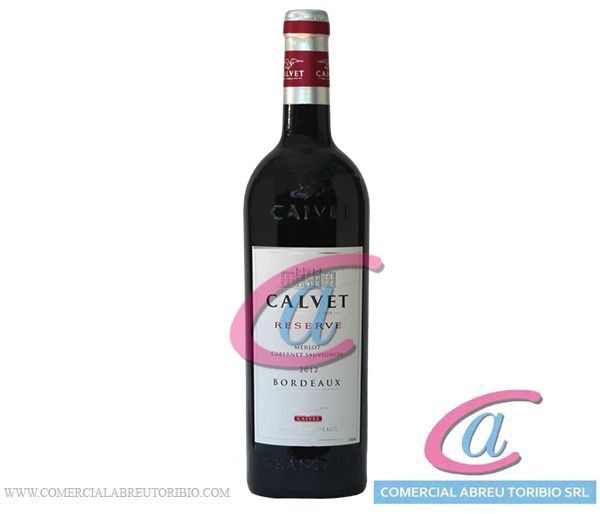VINO TINTO CALVET BORDEAUX RESERVA TINTO 6/75 cl