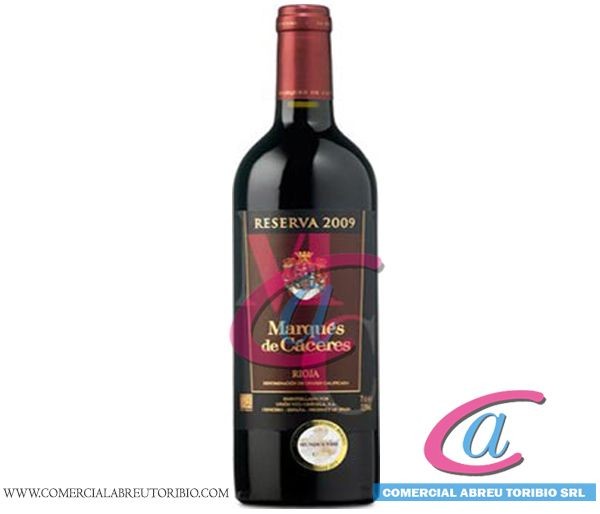 VINO TINTO MARQUES DE CACERES RESERVA 6/70 cl