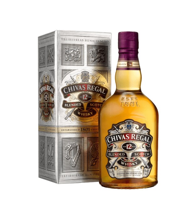WHISKY CHIVAS REGAL 12 AÑOS 750 ml