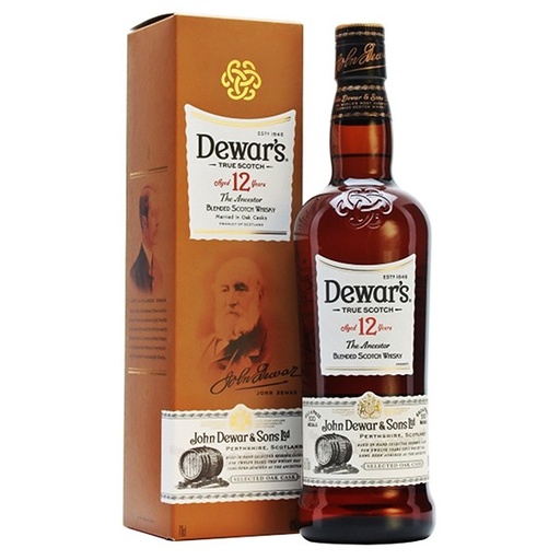 [00-004082] WHISKY DEWAR´S 12 AÑOS 12/75 cl