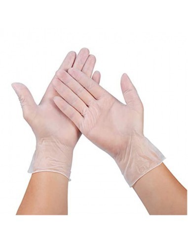 [3528] GUANTES VINILO L 10/100