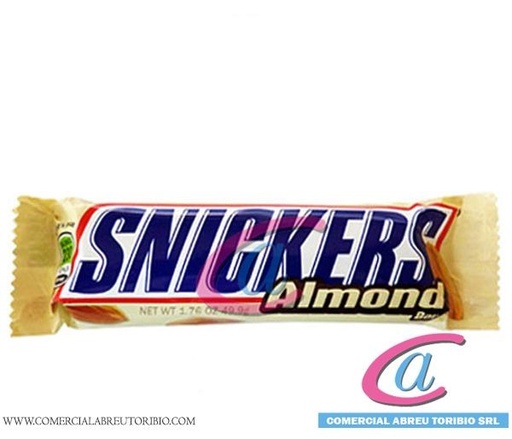 [00-001632] CHOCOLATE AMERICANO SNICKERS ALMOND 12/24 unid
