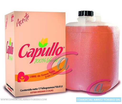 [00-003098] ACEITE FRITURA ESPECIAL CAPULLO 17 Kg (37.4 lbs) (