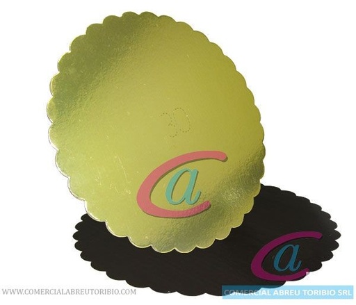 [00-002934] DISCO BILAMINADO ORO/NEGRO #12 CAPPSA 30 cm (25 un