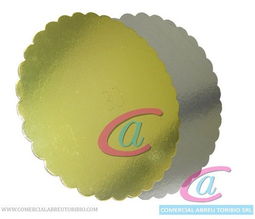 [00-004274] DISCO BILAMINADO ORO/PLATA #12 CAPPSA 30 cm (25 un
