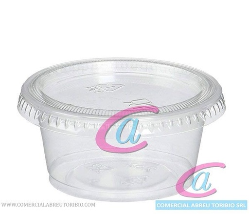 [00-002381] ENVASE SOUFFLE SOLO 1 oz TRASLUCENTE 10/250 unid (