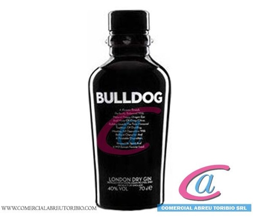 [00-002584] GINEBRA BULLDOG LONDON DRY GIN 12x12x5ml (MINIATUR