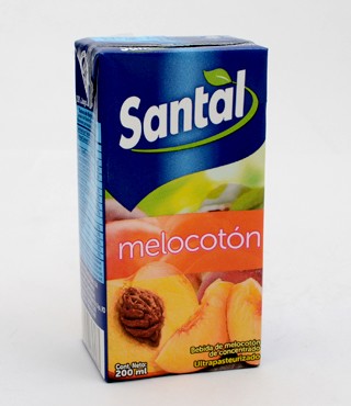 [00-004242] JUGO SANTAL MELOCOTON 24/200ML PEQ.