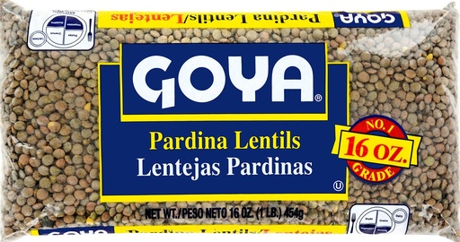 [00-003384] LENTEJAS PARDINAS GOYA (GRANOS SECOS) 24/16 oz