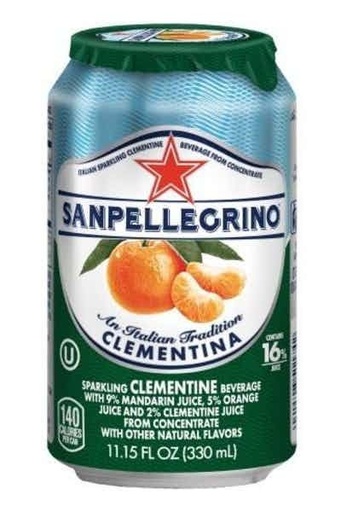 [00-003270] AGUA SAN PELLEGRINO CLEMENTINA 24/330 ml (LATAS)