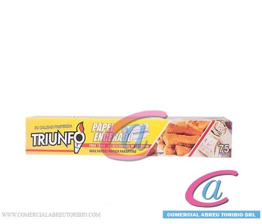 [00-004202] PAPEL ENCERADO TRIUNFO 75´ (24 x 12¨) 1/24