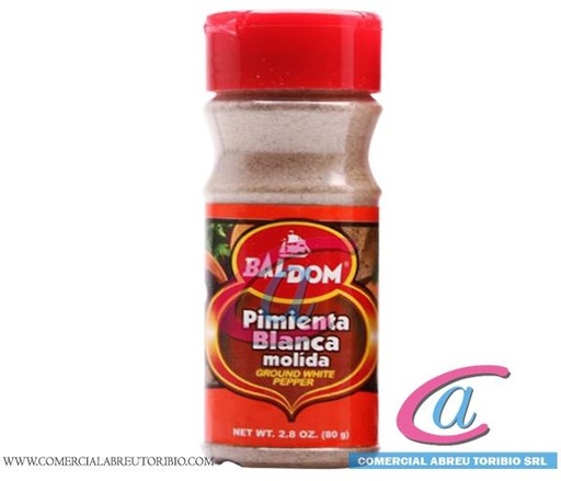 [01/02/25] PIMIENTA BLANCA MOLIDA BALDOM 1/8/1.5 lbs