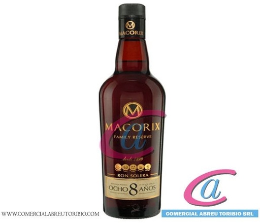 [00-004258] RON MACORIX 8 AÑOS FAMILY RESERVE 12/750 ml