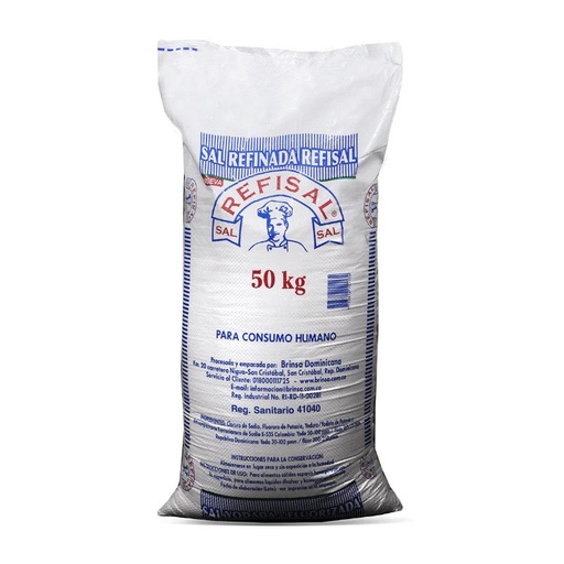 [00-004305] SAL REFISAL MOLIDA SACO 110 lbs (50 Kg)
