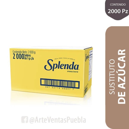 [4/4/26] AZUCAR DE DIETA SPLENDA 2000 unid