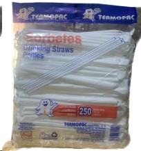 [00-003753] SORBETES PLASTICOS TERMOPAC  24/500