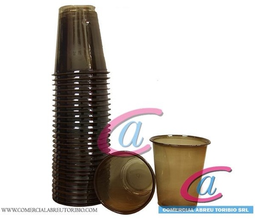 [00-002936] VASO PET MARRON 12 oz CAPPSA (40 Paq / 25 unid) RE