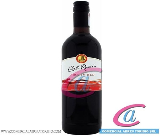 [00-002895] VINO CARLO ROSSI FRUITY RED 12/750 ML
