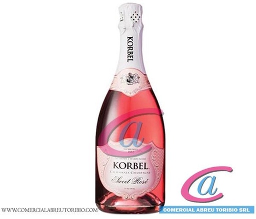 [00-001904] VINO ESPUMOSO KORBEL SWEET ROSE 12/750 ml