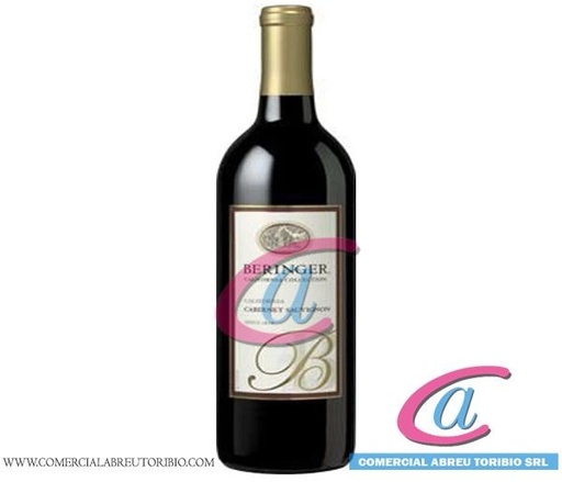 [00-002180] VINO TINTO BERINGER CABERNET SAUVIGNON 12/75 cl