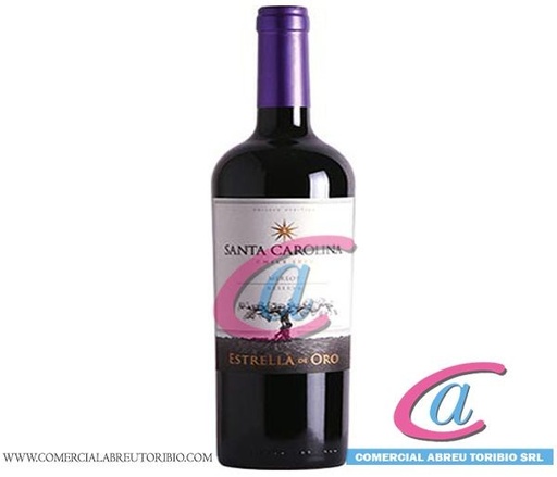 [00-000007] VINO TINTO SANTA CAROLINA MERLOT 12/750 ml